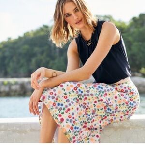 Boden Marjorie Organza Floral Skirt Size 8